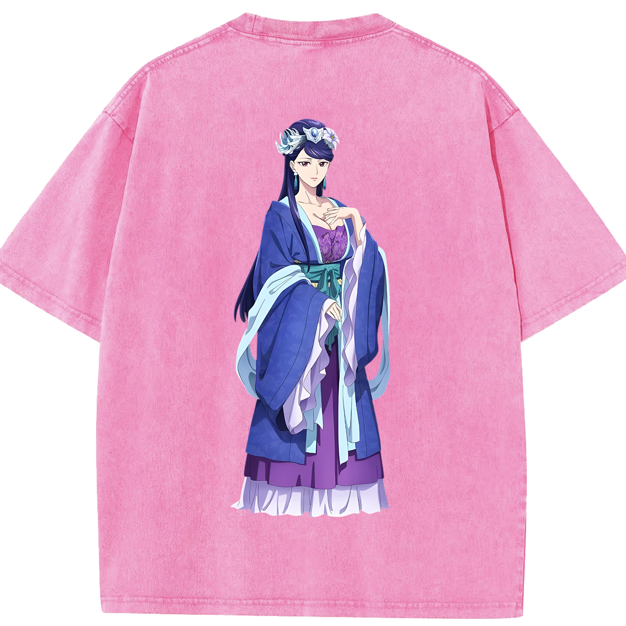 （画像用） 薬屋のひとりごと The Apothecary Diaries 綿100% ヴィンテージ風 半袖Tシャツ（背面プリント）